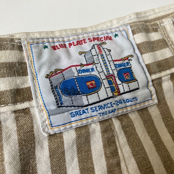 Vintage GAP striped skirt size 10 women’s cream - Picture 6 of 6